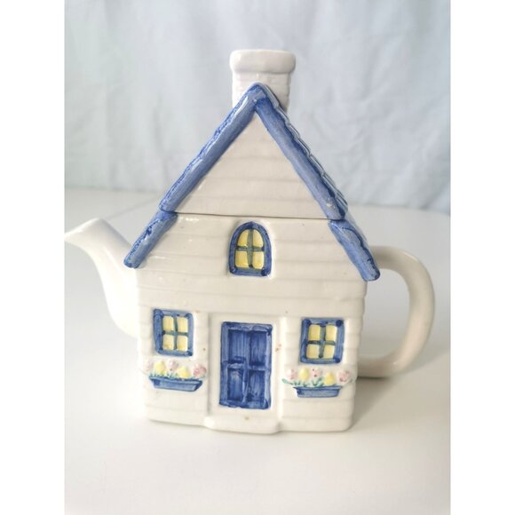 Tea Pot House with Removable Roof aka Lid Vintage - Picture 1 of 9